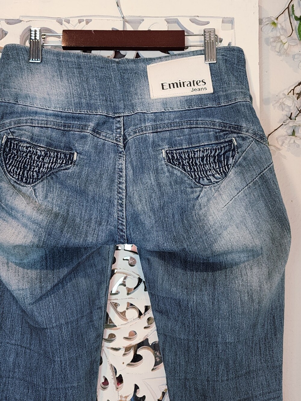 EMIRATES JEANS SKINNY DISTRESS WOMENS SIZE 40 - Picture 2 of 11